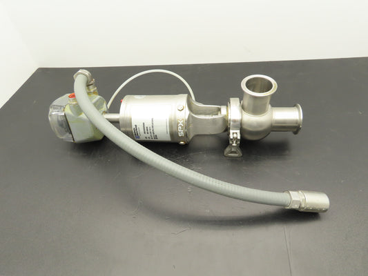 SPX Waukesha W6100046 Sanitary Shut-Off Valve 2" Tri-Clamp w/StoneL Prism Sensor