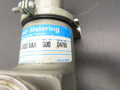 Moyno A4015ASSQ3SAA Sanitary Metering Pump Progressive Cavity 300psi  *READ*