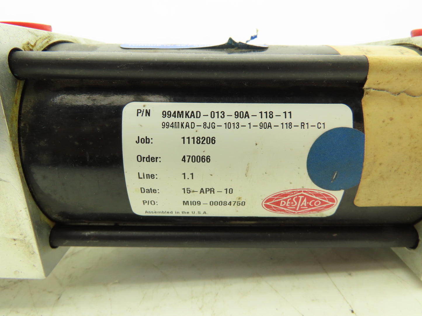 Destaco 994MKAD-013-90A-118-11 Pneumatic Power Clamp 1"x 1-1/2" Arms 3-1/2" Long