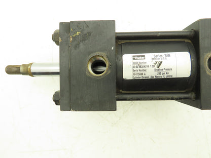Parker BB2ANU14 Pneumatic Air Cylinder 2.5" Bore 1.5" Stroke Rear Clevis