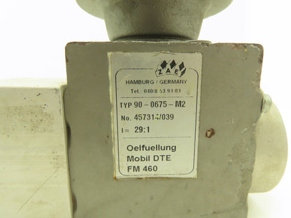ZAE 90-0675-M2 Gearbox Reducer 29:1 Hollow Shaft 7/8" Bolt Center 3-7/8"