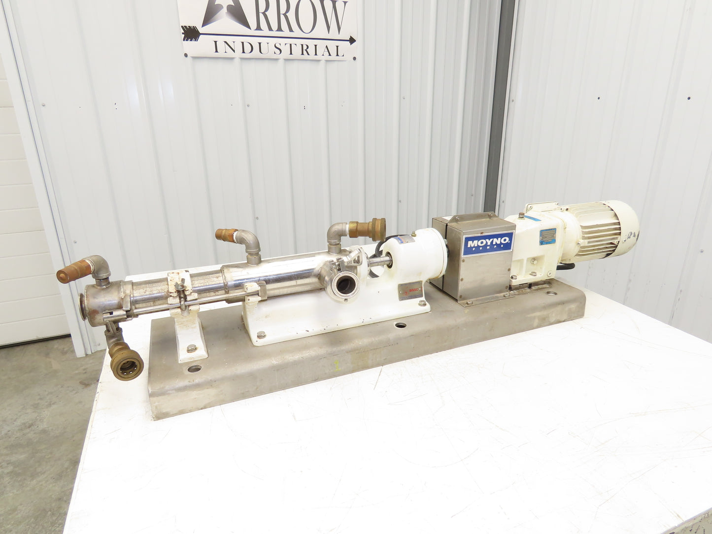 Moyno 2FH2SJG3SAA Sanitary Pump Progressive Cavity 1.5" Tri-Clamp 1Hp 3PH