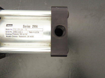 Parker J2MAU39A Pneumatic Air Cylinder 2.5" Bore 1.75" Stroke 250PSI Series 2MA
