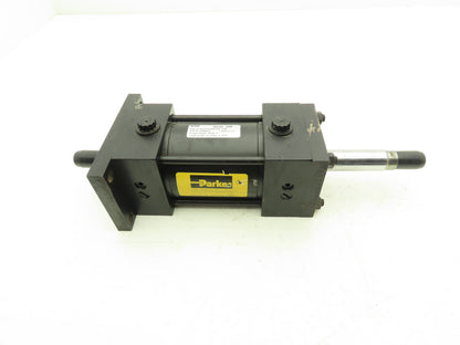 Parker Double Rod Pneumatic Air Cylinder 3.25" Bore 3" Stroke 16" Rod 250psi