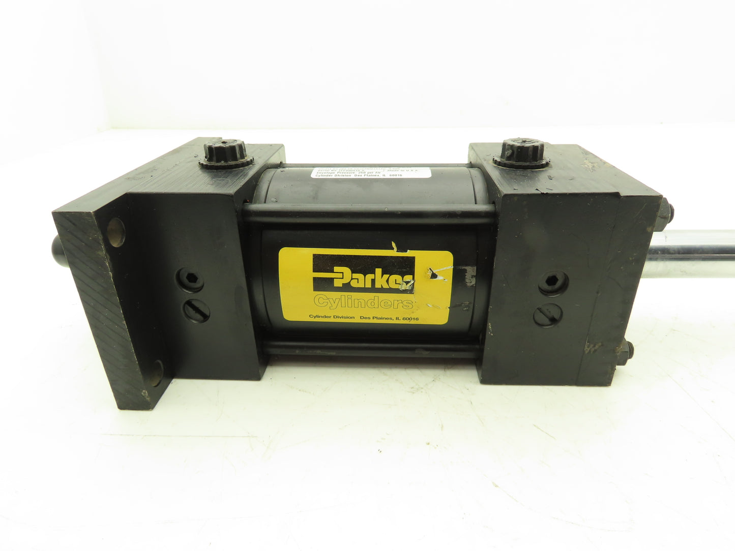 Parker Double Rod Pneumatic Air Cylinder 3.25" Bore 3" Stroke 16" Rod 250psi