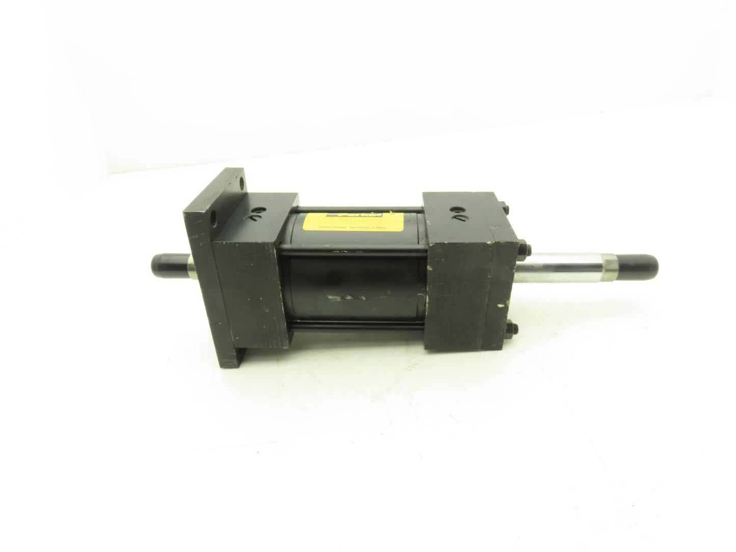 Parker Double Rod Pneumatic Air Cylinder 3.25" Bore 3" Stroke 16" Rod 250psi