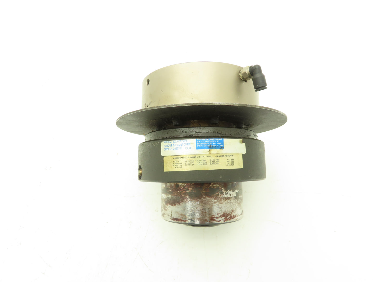 American Autogard 602ACT2MP8 Pneumatic Torque Limiter Clutch Brake 1-1/4" Bore