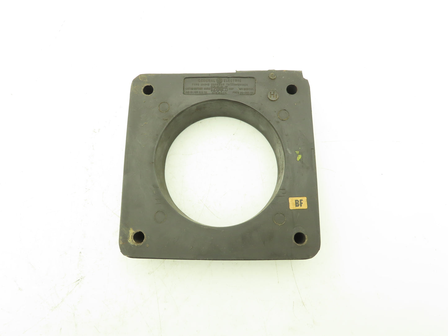 General Electric 837X65 JAH-0 Current Transformer Ratio 1200:5 Amp 25-400Hz .6KV