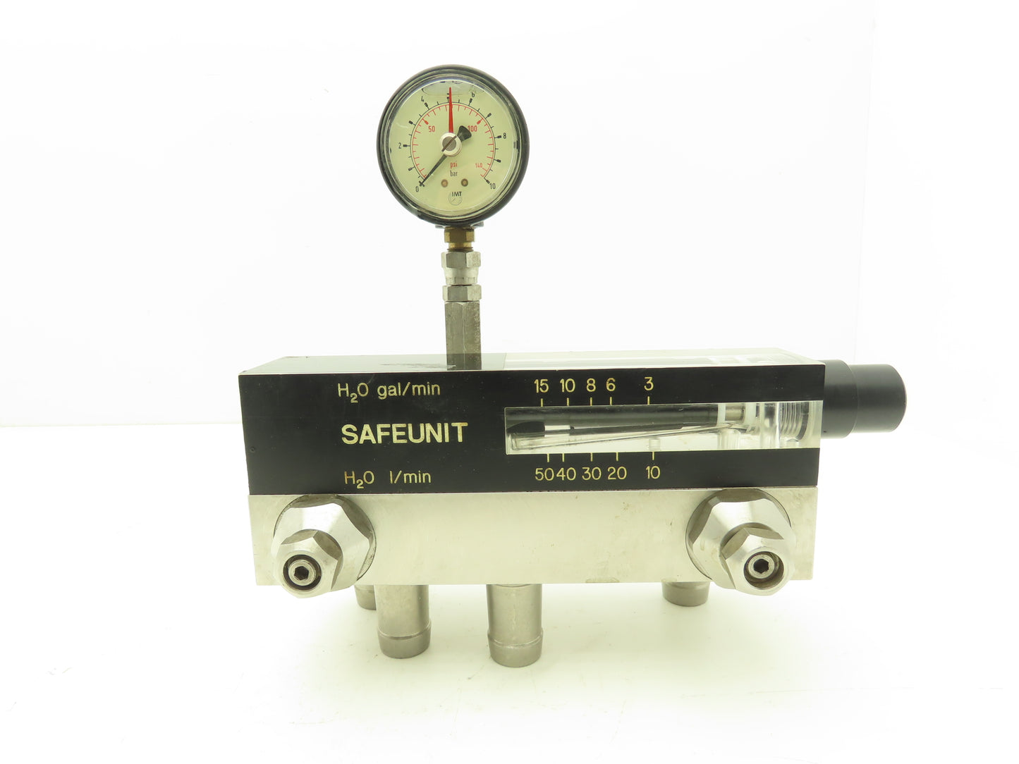 9938 John Crane Safeunit H2O GPM & H2O I/Min 4-Stainless Barbs 3/4" ID