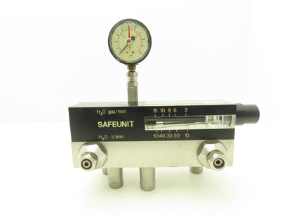 9938 John Crane Safeunit H2O GPM & H2O I/Min 4-Stainless Barbs 3/4" ID