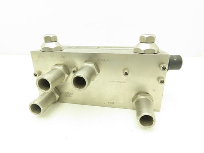 9938 John Crane Safeunit H2O GPM & H2O I/Min 4-Stainless Barbs 3/4" ID