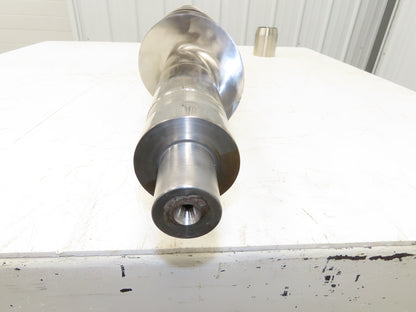 Stainless Steel Screw Feed Auger Food Grade 6-9/16" OD 50-1/2"L Custom