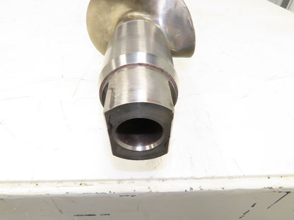Stainless Steel Screw Feed Auger Food Grade 6-9/16" OD 50-1/2"L Custom
