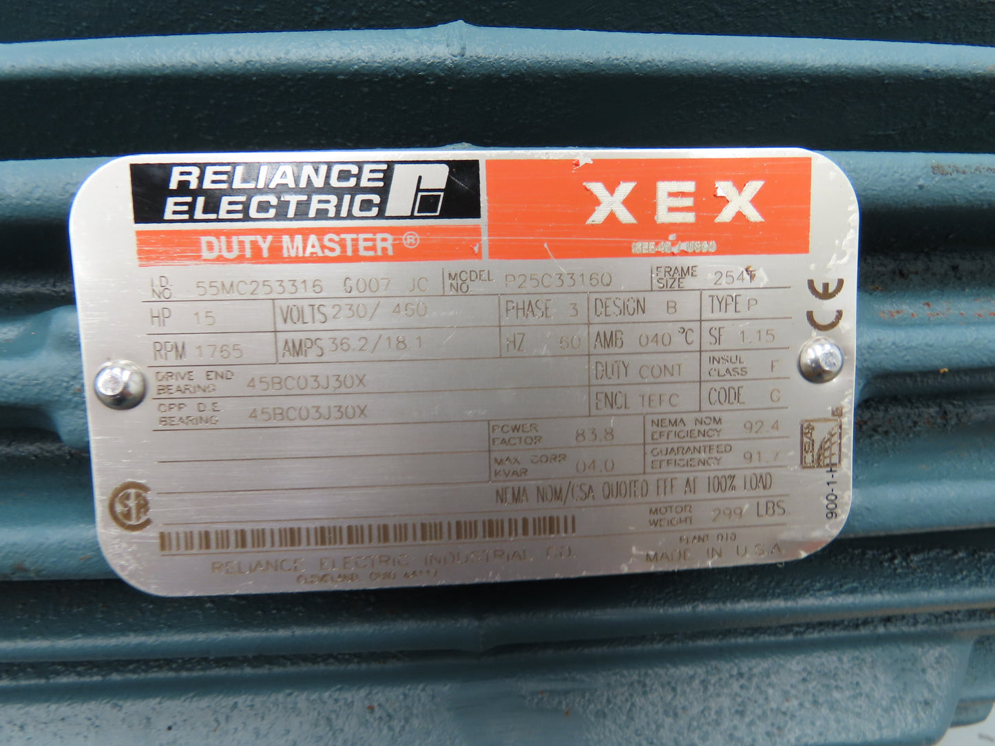 Summit 2196 MTO Centrifugal Pump 3x4x10" SS Impeller 600GPM 380'H 15Hp 3PH Motor