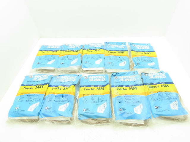 DVC 456713 Eureka MM Micro Lined Vacuum Bags 2 Ply Filtration Lot of 100