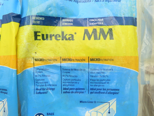DVC 456713 Eureka MM Micro Lined Vacuum Bags 2 Ply Filtration Lot of 100