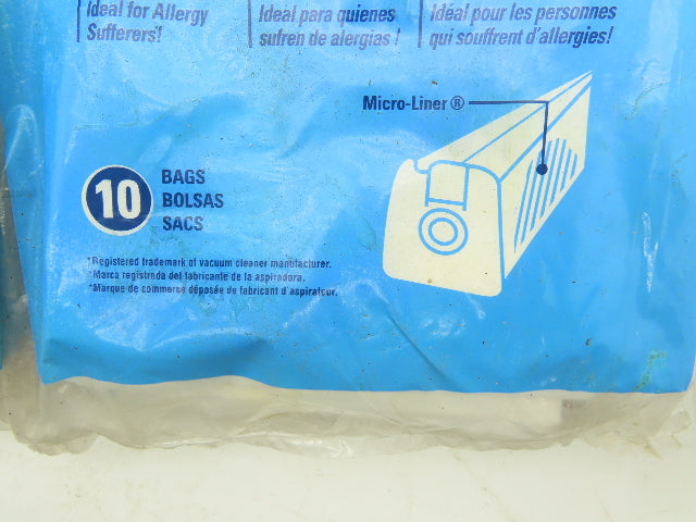 DVC 456713 Eureka MM Micro Lined Vacuum Bags 2 Ply Filtration Lot of 100