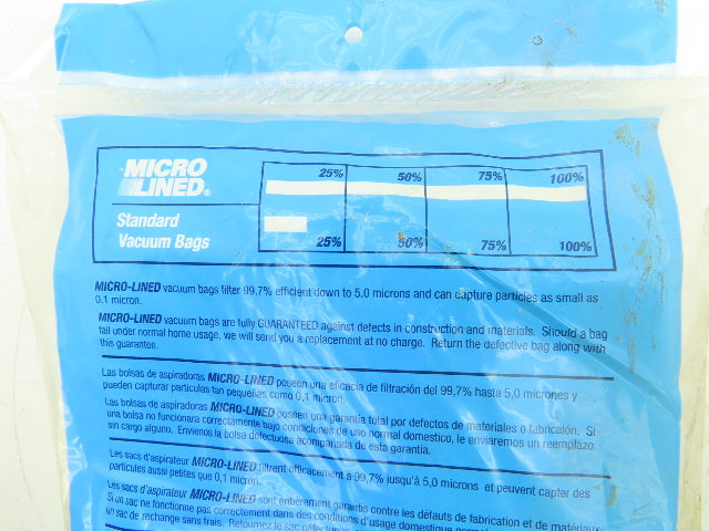 DVC 456713 Eureka MM Micro Lined Vacuum Bags 2 Ply Filtration Lot of 100