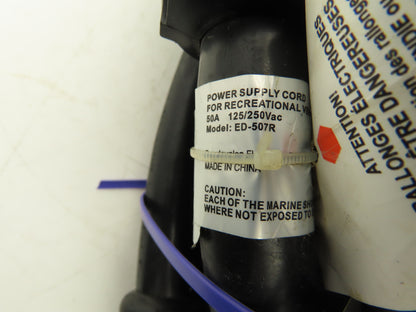 50 AMP 35' RV Extension Cord Generator Power Supply Cable 6AWG 3 Wire