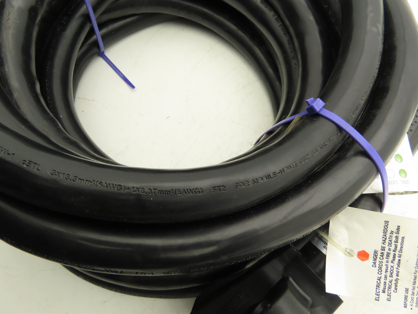 50 AMP 35' RV Extension Cord Generator Power Supply Cable 6AWG 3 Wire