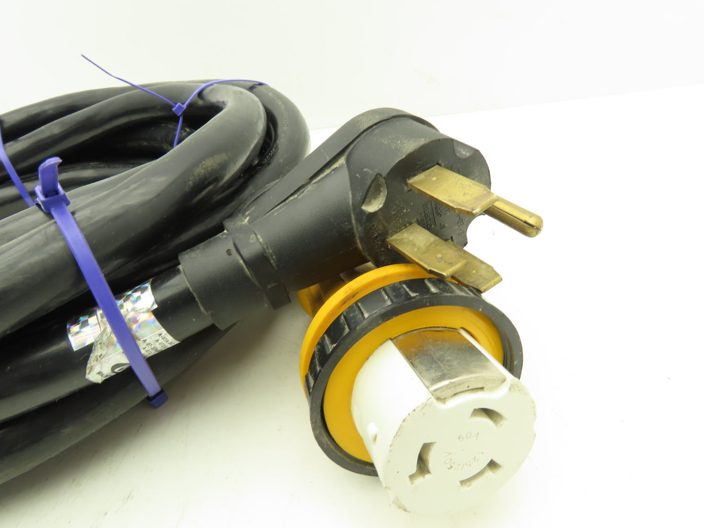 50 AMP 30' RV Extension Cord/Generator Power Supply Cable 6AWG 3 Wire