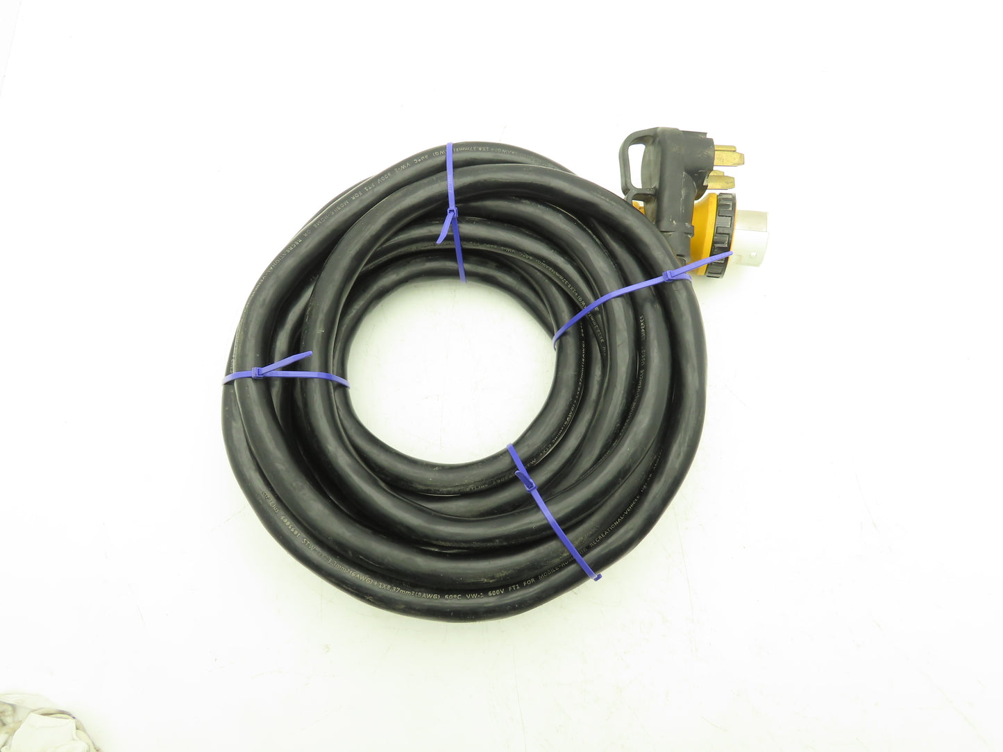 50 AMP 30' RV Extension Cord/Generator Power Supply Cable 6AWG 3 Wire