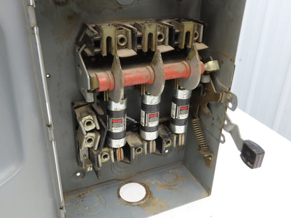 Square D D324 200A Fusible Safety Disconnect Switch Single Throw 240V 3 Pole