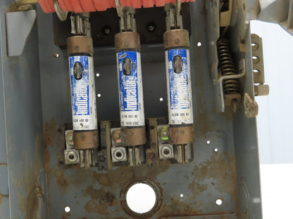 Square D NA 100A Fusible Disconnect Safety Switch Single Throw 3Ph 600V 3 Pole