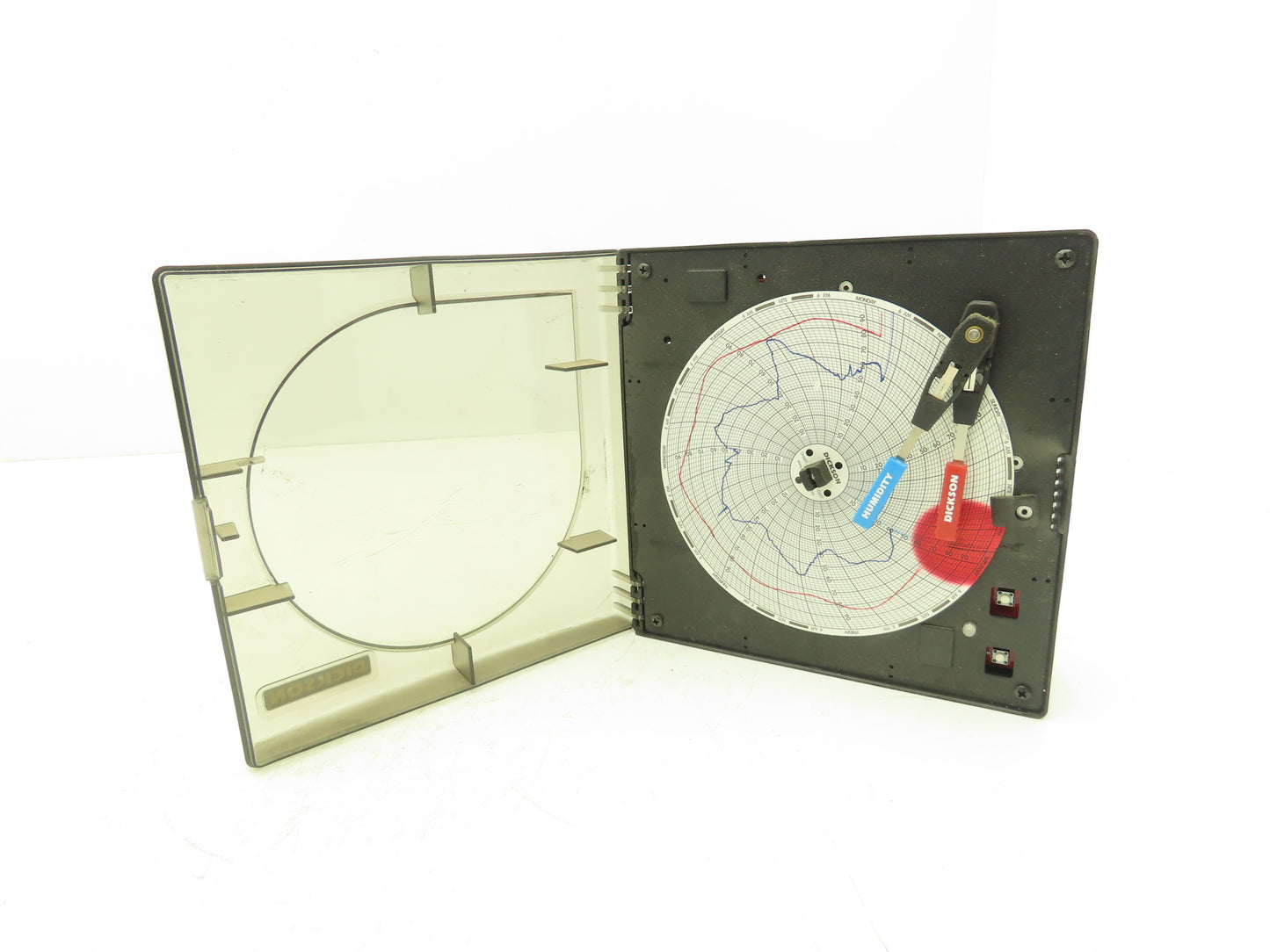 Dickinson TH621 Temperature & Humidity Chart Recorder 6" Display Powers Up