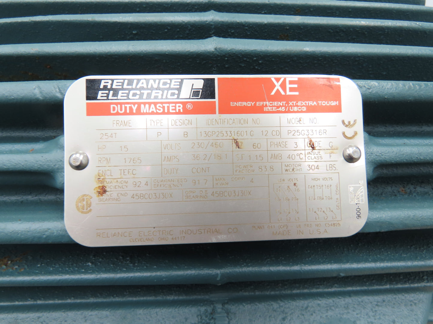 Ingersoll Dresser HOC3+ Centrifugal Pump 3x4x10" 280 GPM 100'H 15Hp 3PH Motor