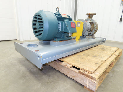 Flowserve HOC3+ Stainless Centrifugal Pump 3x4x10" 280 GPM 100'H 15Hp 3PH Motor