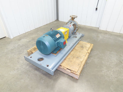 Flowserve HOC3+ Stainless Centrifugal Pump 3x4x10" 280 GPM 100'H 15Hp 3PH Motor
