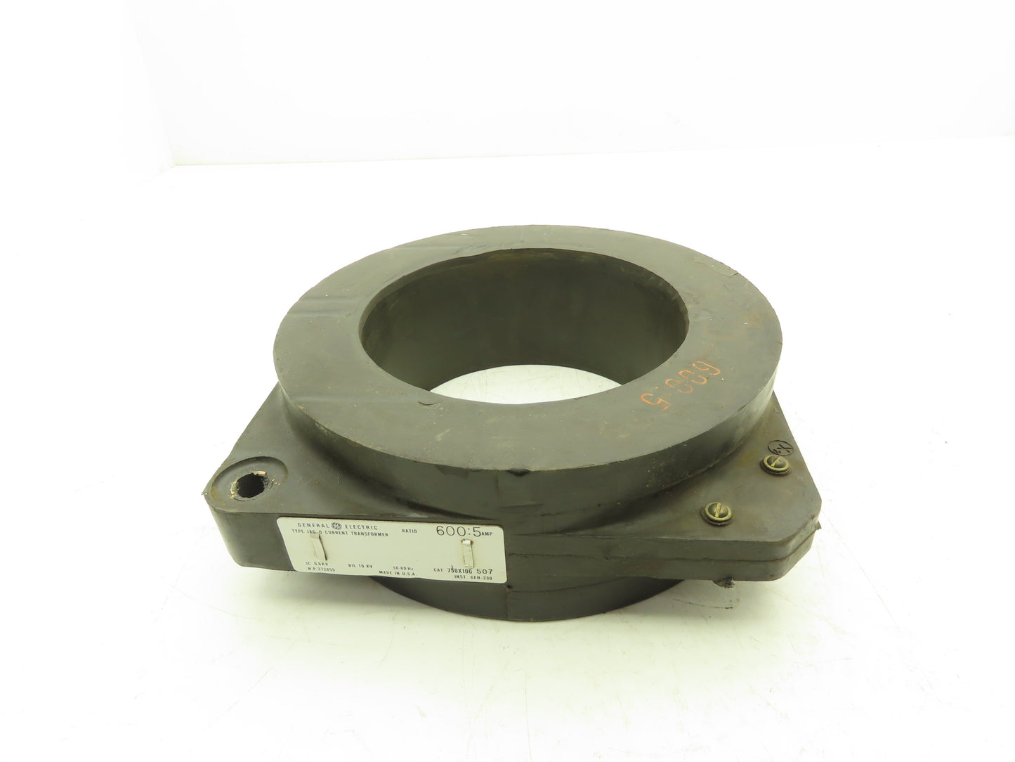 General Electric 750X10G 507 JAG-0 Current Transformer 600:5A Ratio .6KV