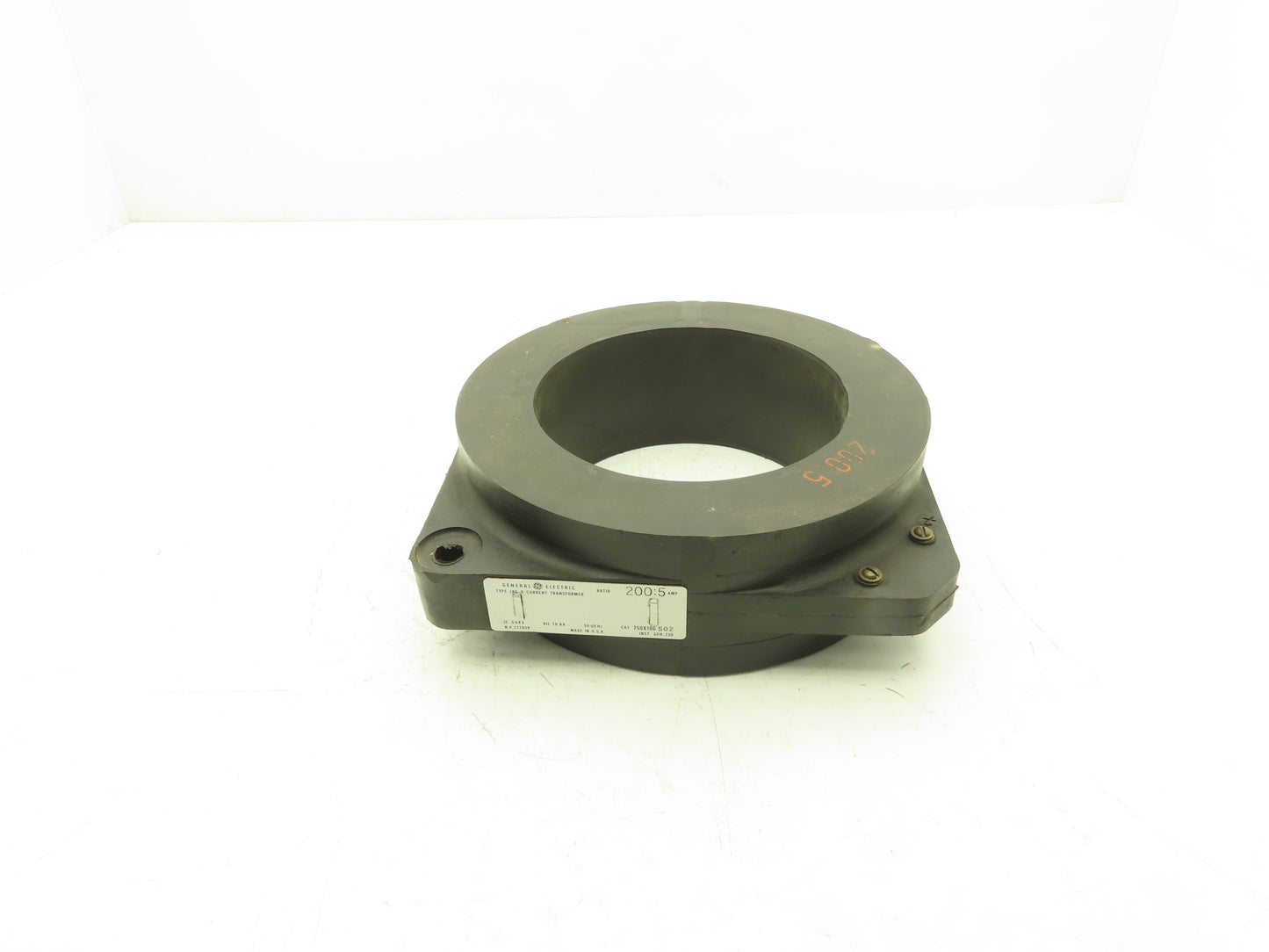 General Electric 750X10G 502 JAG-0 Current Transformer 200:5A Ratio 0.6KV