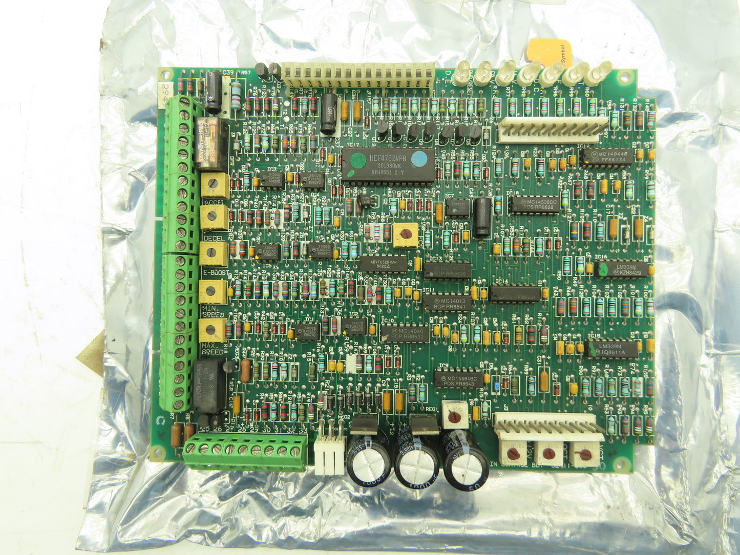 Square D 52011-344-50 Main Drive Control Printed Circuit Board