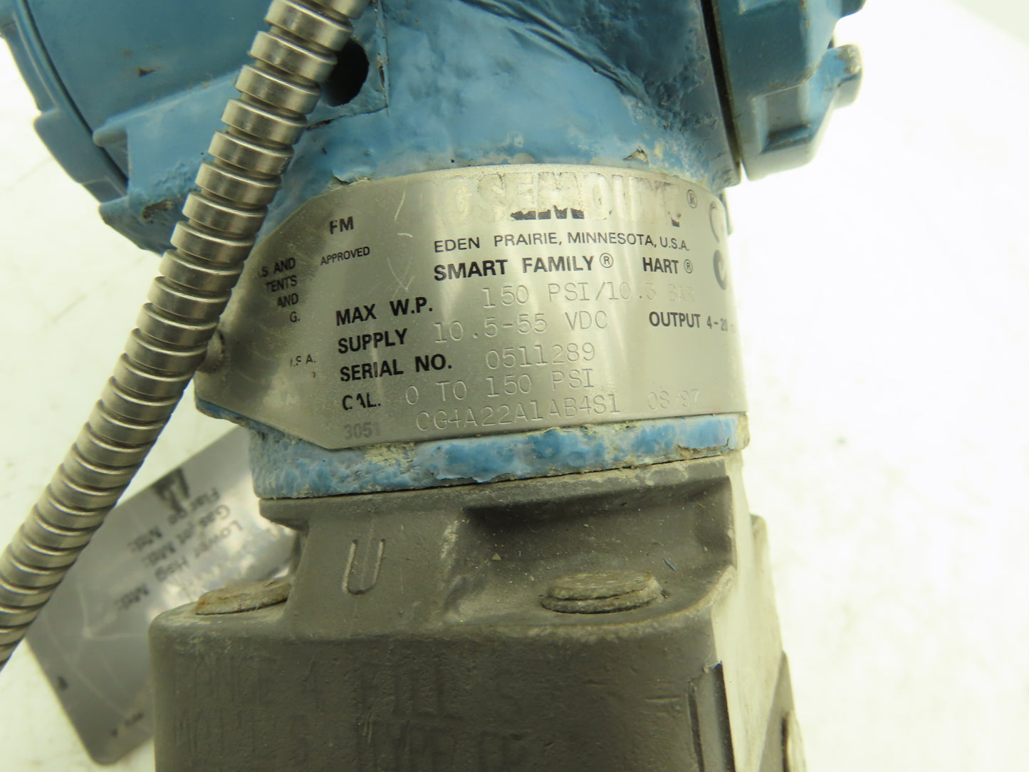 Rosemount 3051CG4A22A1AB4S1 Pressure Transmitter 0-150PSI 55VDC
