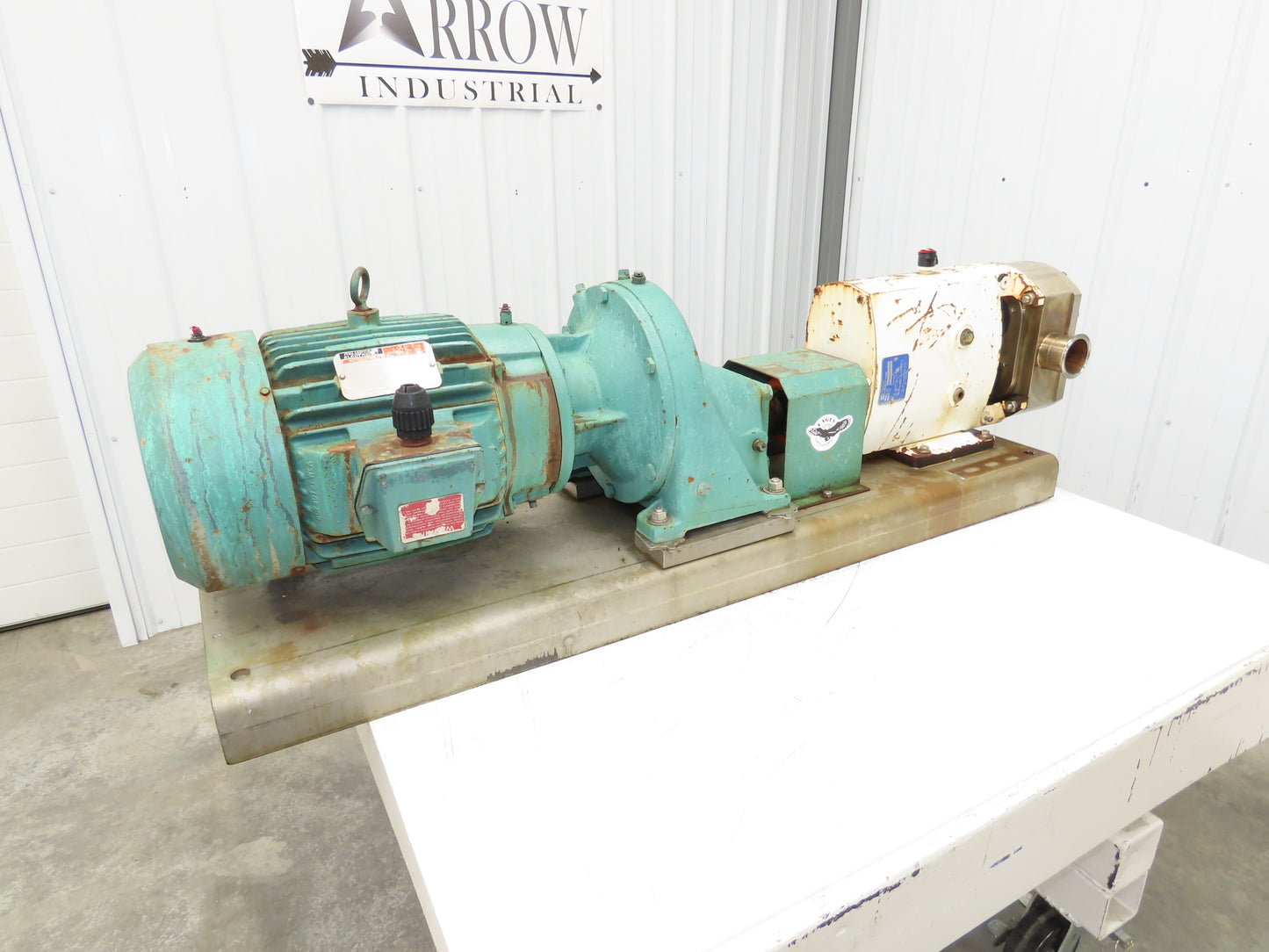 Alfa Laval Flow SRU-4-WLS Sanitary Rotary Lobe Pump 2.5" Tri-Clamp 7.5Hp 3PH