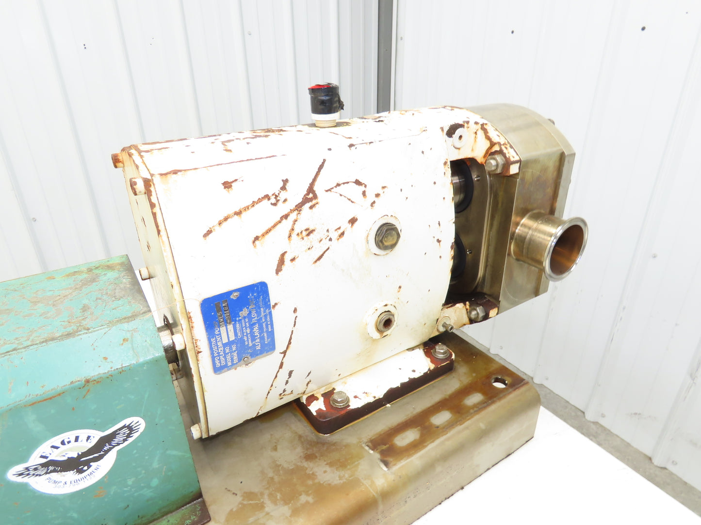 Alfa Laval Flow SRU-4-WLS Sanitary Rotary Lobe Pump 2.5" Tri-Clamp 7.5Hp 3PH