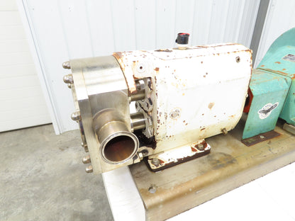 Alfa Laval Flow SRU-4-WLS Sanitary Rotary Lobe Pump 2.5" Tri-Clamp 7.5Hp 3PH