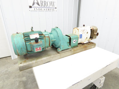 Alfa Laval Flow SRU-4-WLS Sanitary Rotary Lobe Pump 2.5" Tri-Clamp 7.5Hp 3PH