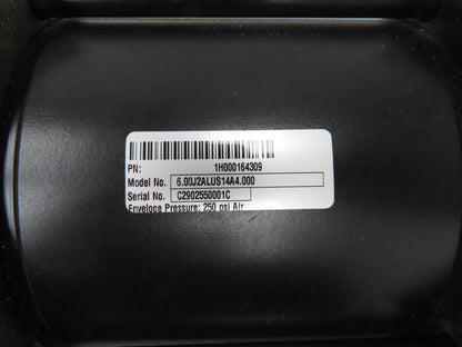 Parker 6.00J2ALUS14A4.000 Pneumatic Air Cylinder 6" Bore 4" Stroke 250PSI