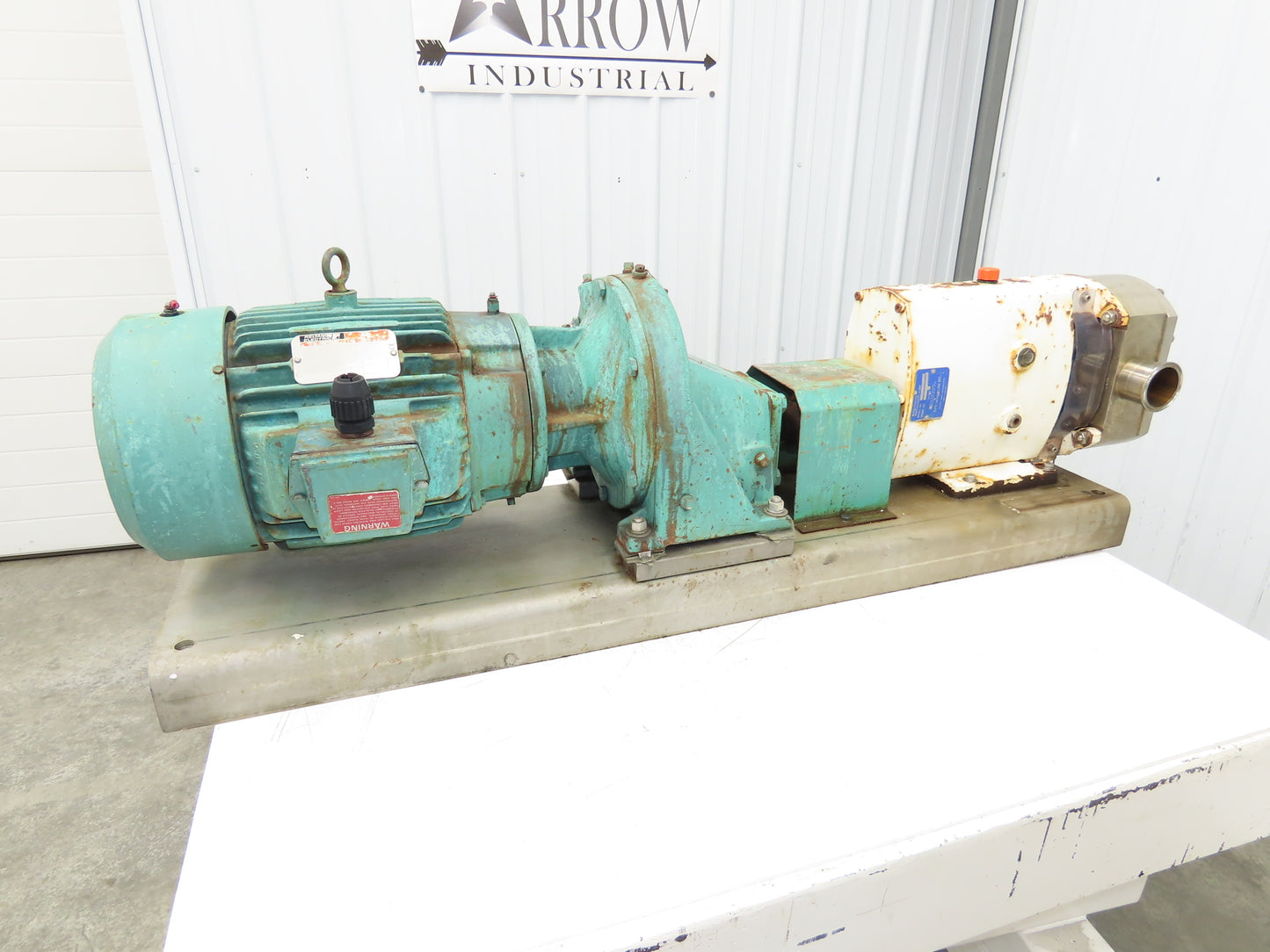 Alfa Laval Flow SRU-4-WLS Sanitary Rotary Lobe Pump 2.5" Tri-Clamp 7.5Hp *READ*