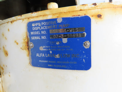 Alfa Laval Flow SRU-4-WLS Sanitary Rotary Lobe Pump 2.5" Tri-Clamp 7.5Hp *READ*