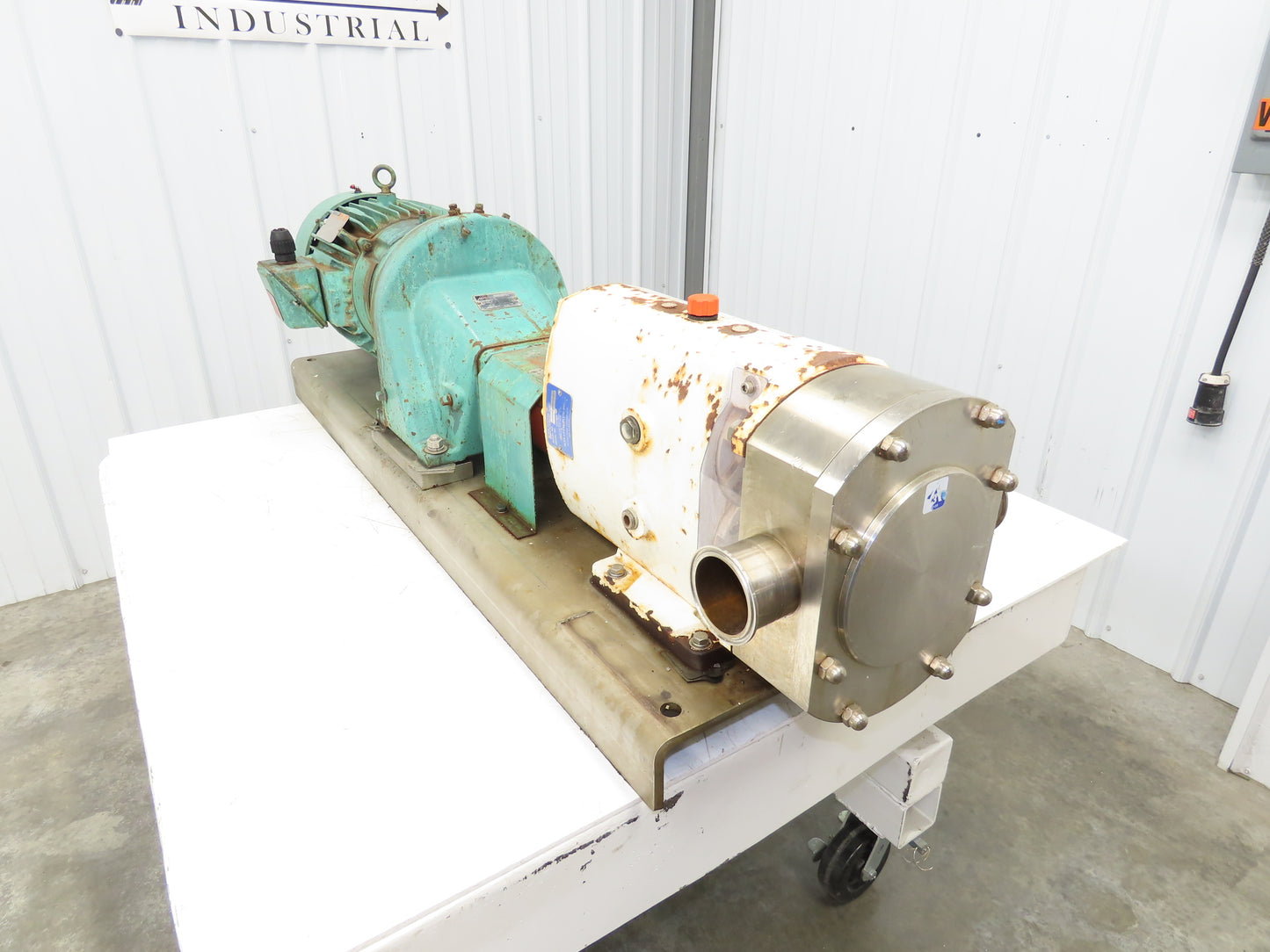 Alfa Laval Flow SRU-4-WLS Sanitary Rotary Lobe Pump 2.5" Tri-Clamp 7.5Hp *READ*