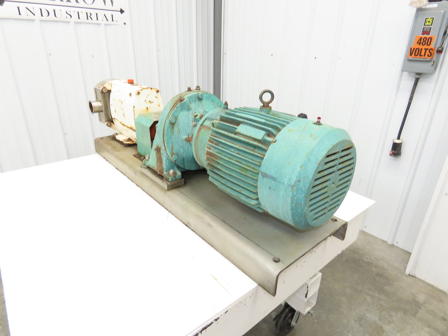 Alfa Laval Flow SRU-4-WLS Sanitary Rotary Lobe Pump 2.5" Tri-Clamp 7.5Hp *READ*