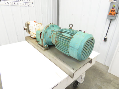 Alfa Laval Flow SRU-4-WLS Sanitary Rotary Lobe Pump 2.5" Tri-Clamp 7.5Hp *READ*