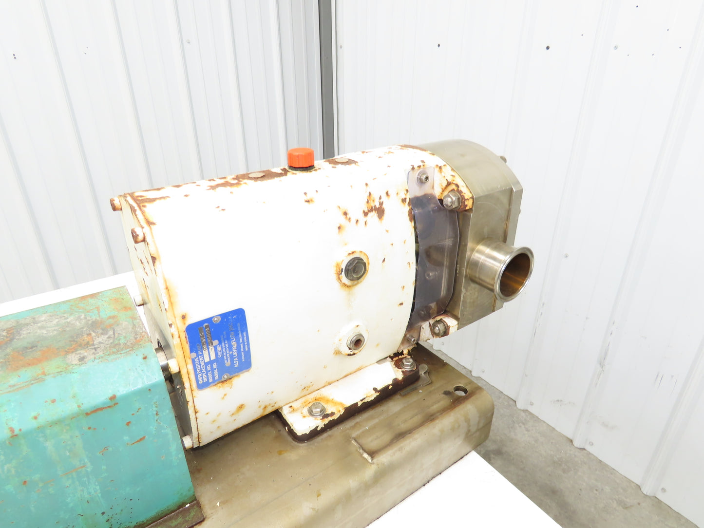 Alfa Laval Flow SRU-4-WLS Sanitary Rotary Lobe Pump 2.5" Tri-Clamp 7.5Hp *READ*