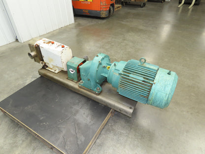 Alfa Laval Flow SRU-5-WLS Sanitary Rotary Lobe Pump 3" Tri-Clamp 15Hp 3PH