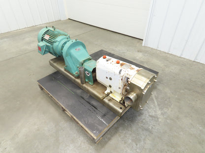Alfa Laval Flow SRU-5-WLS Sanitary Rotary Lobe Pump 3" Tri-Clamp 15Hp 3PH