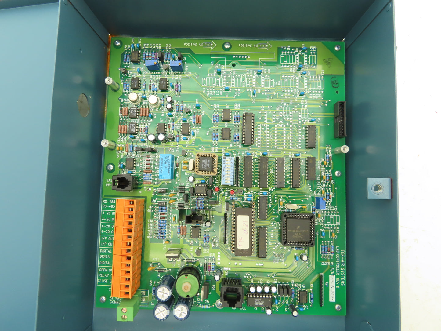 Tek Air FVC-2000 Plus Fumehood Face Velocity Monitor Control Panel 1008ASI00001A